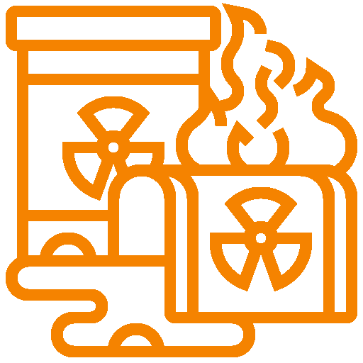 radioactive waste icon